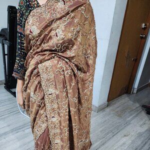 Heavy work beautiful saree
